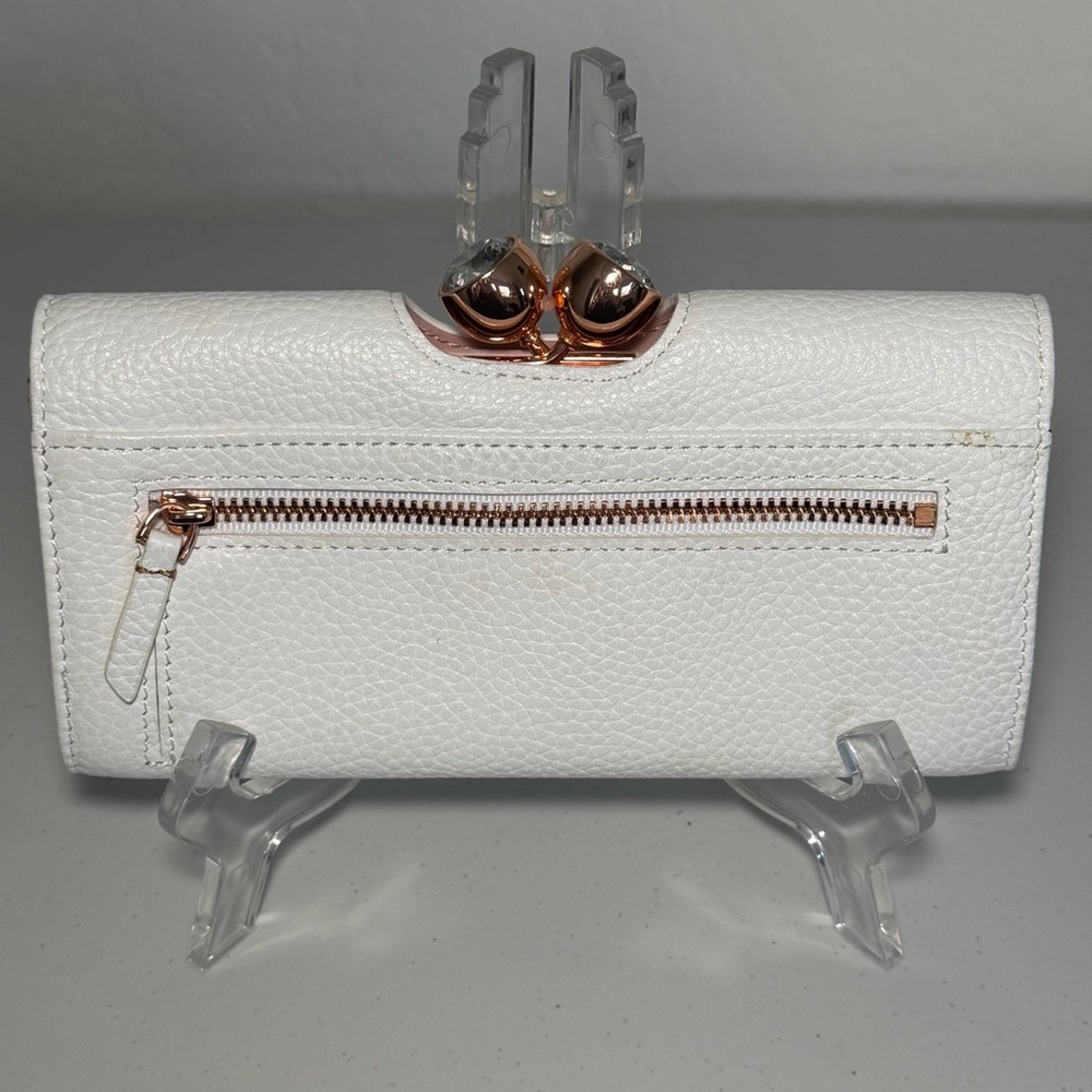 NWT Ted Baker Muscovy Bobble Matinee Textured Leather Wallet - Picture 2 of 10